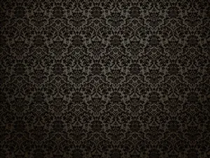 Elegant Black Damask Pattern Wallpaper