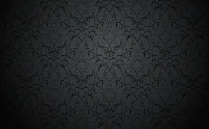 Elegant Black Damask Pattern Wallpaper