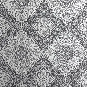 Elegant Black Damask Pattern Wallpaper