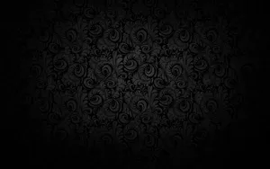 Elegant Black Damask Pattern Wallpaper