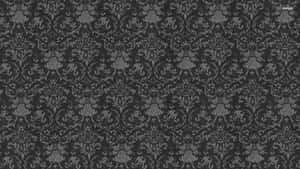 Elegant Black Floral Pattern Wallpaper