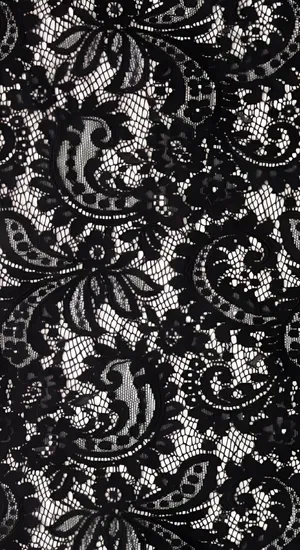 Elegant Black Lace Texture Wallpaper