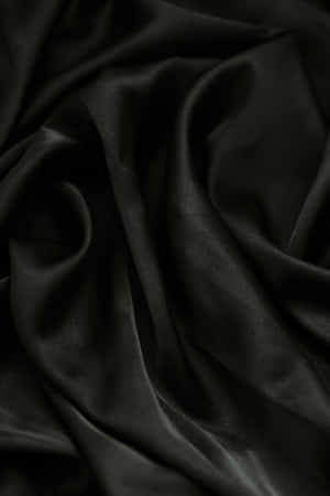 Elegant Black Satin Texture Wallpaper