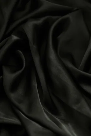 Elegant Black Satin Texture Wallpaper