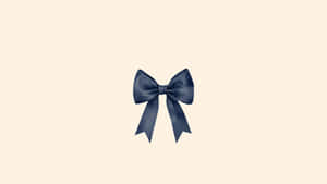 Elegant Blue Bow Wallpaper