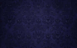 Elegant Blue Damask Pattern Wallpaper