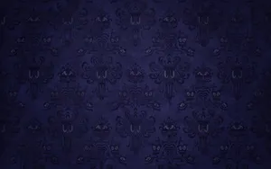 Elegant Blue Damask Pattern Wallpaper