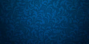 Elegant Blue Damask Pattern Wallpaper