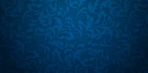 Elegant Blue Damask Pattern Wallpaper
