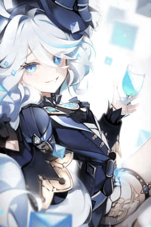 Elegant Blue Magic User Wallpaper