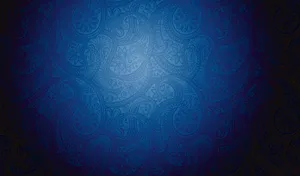 Elegant Blue Paisley Pattern Wallpaper