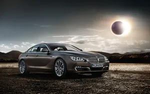 Elegant Bmw 6 Series On Display Wallpaper
