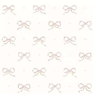 Elegant Bow Pattern Background Wallpaper