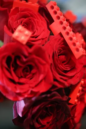 Elegant Bride Holding Stunning Wedding Bouquet Wallpaper