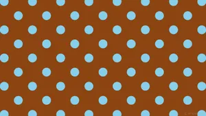 Elegant Brown Polka Dot Background Wallpaper