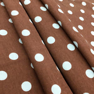 Elegant Brown Polka Dot Pattern Wallpaper