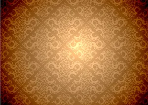 Elegant Brown Vintage Pattern Wallpaper