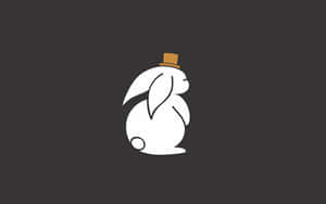 Elegant Bunnyin Top Hat Wallpaper