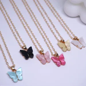 Elegant Butterfly Pendant Necklaces Wallpaper