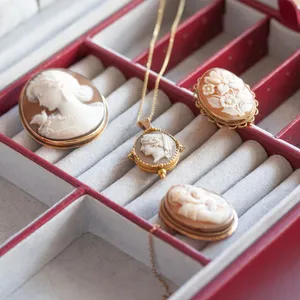 Elegant Cameo Jewelry Collection Wallpaper