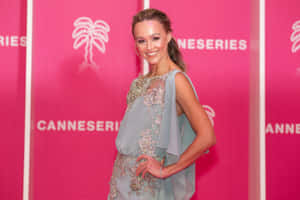 Elegant Celebrityat Canneseries Event Wallpaper