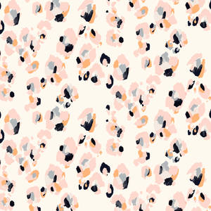 Elegant Cheetah Print In Pale Pink Wallpaper