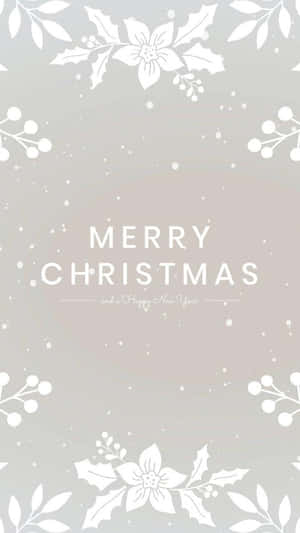 Elegant Christmas Greeting Card Wallpaper