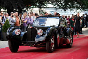 Elegant Classic - Bugatti Type 57sc Atlantic In Full Glory Wallpaper