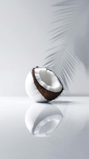 Elegant Coconut Half Shadow Wallpaper