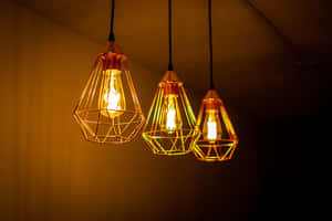Elegant Contemporary Pendant Light Wallpaper