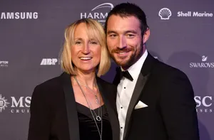 Elegant Coupleat Event Wallpaper