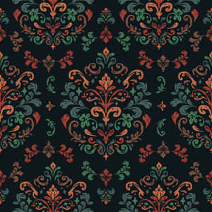 Elegant Damask Pattern Design Wallpaper