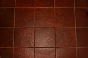 Elegant Dark Red-brown Floor Tiles Wallpaper