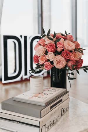 Elegant Dior Inspired Decor Wallpaper