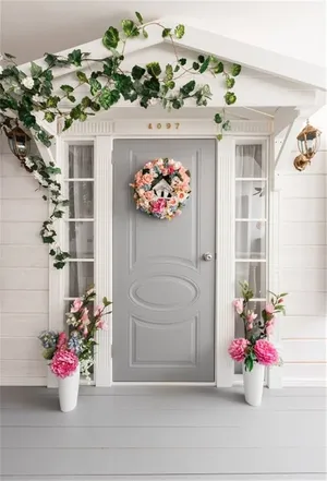 Elegant Doorway Floral Accents.jpg Wallpaper