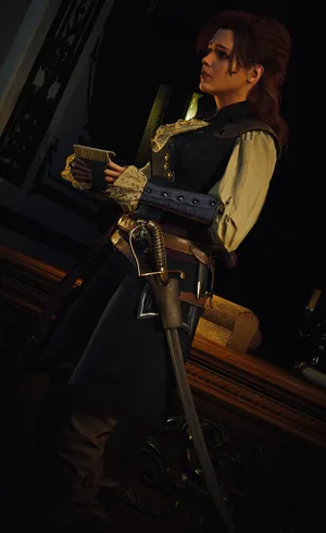 Elegant Élise De La Serre In An Enchanting Setting Wallpaper