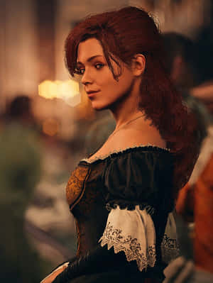 Elegant Elise De La Serre Portrait Wallpaper