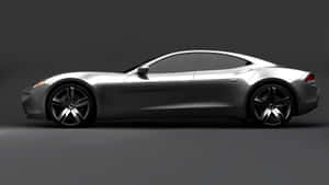 Elegant Fisker Karma Driving On A Highway Wallpaper