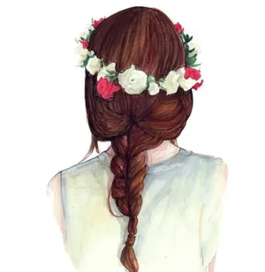 Elegant Floral Crown On White Background Wallpaper