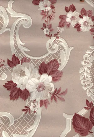 Elegant Floral Pattern Texture Wallpaper