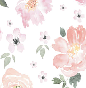 Elegant Floral Print Wallpaper Wallpaper