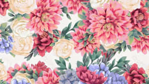 Elegant Floral Print Wallpaper Wallpaper