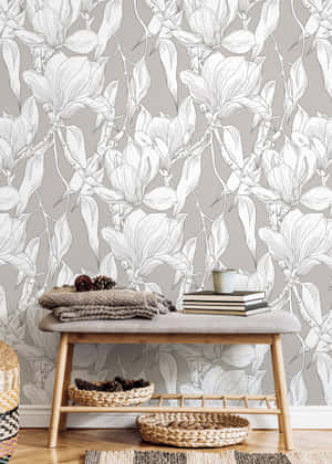 Elegant Floral Wallpaper Interior Wallpaper