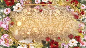 Elegant Floral Wedding Background Wallpaper