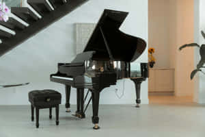 Elegant Grand Piano Modern Interior.jpg Wallpaper