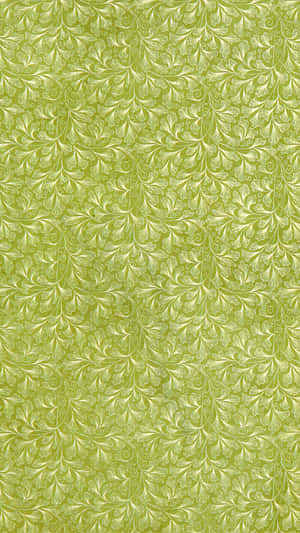 Elegant Green Oriental Pattern Wallpaper