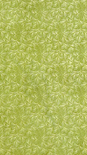 Elegant Green Oriental Pattern Wallpaper