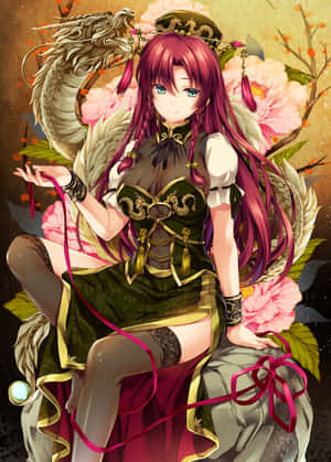 Elegant Guardian Hong Meiling Wallpaper