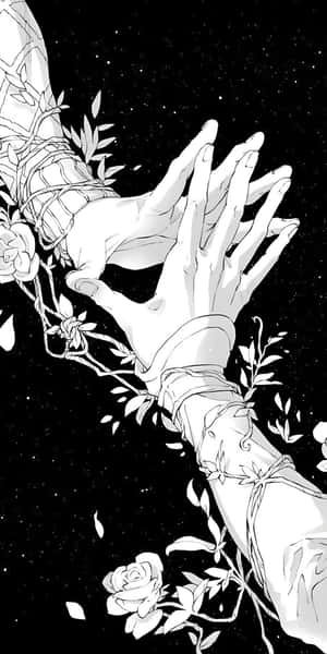 Elegant Hand Connection Art Wallpaper