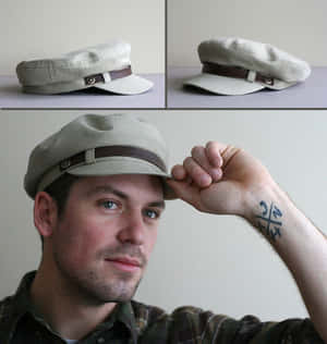 Elegant Hat On Display At Stylish Boutique Wallpaper